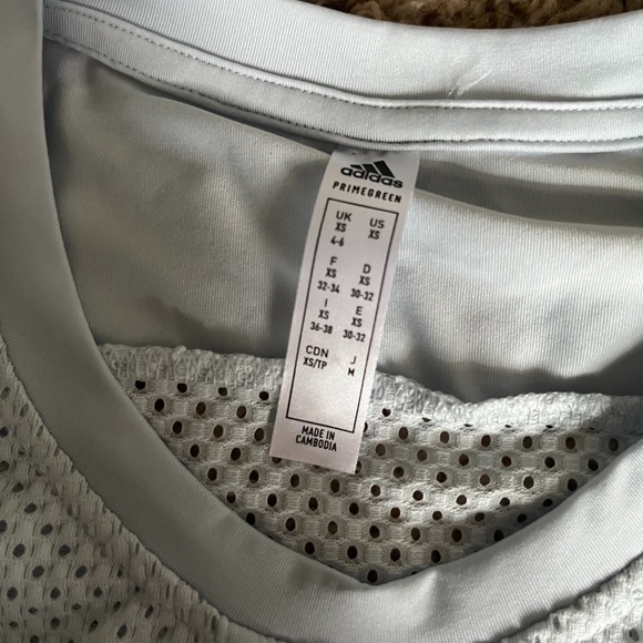 Adidas Light Blue Athletic Top - Picture 4 of 4